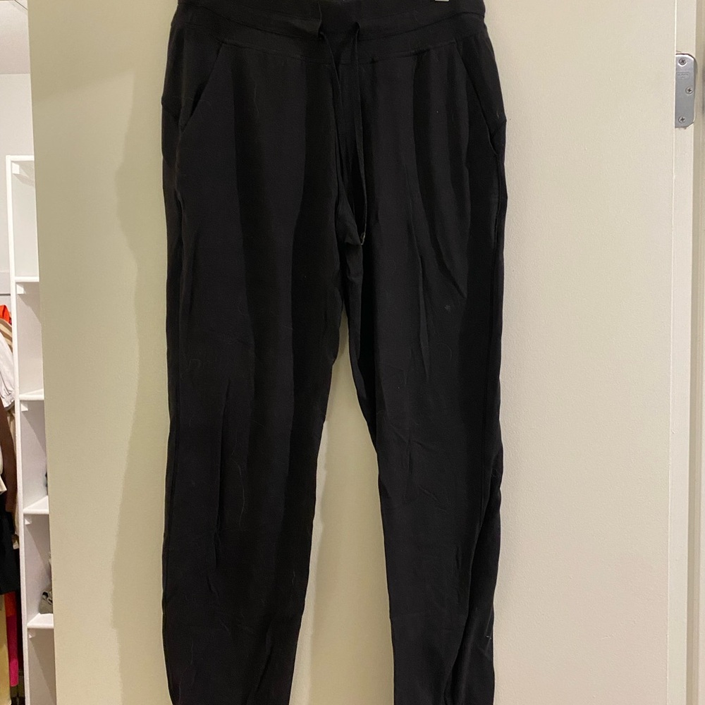 Lululemon Athletica Black Track Pants with Tapered Ankles
